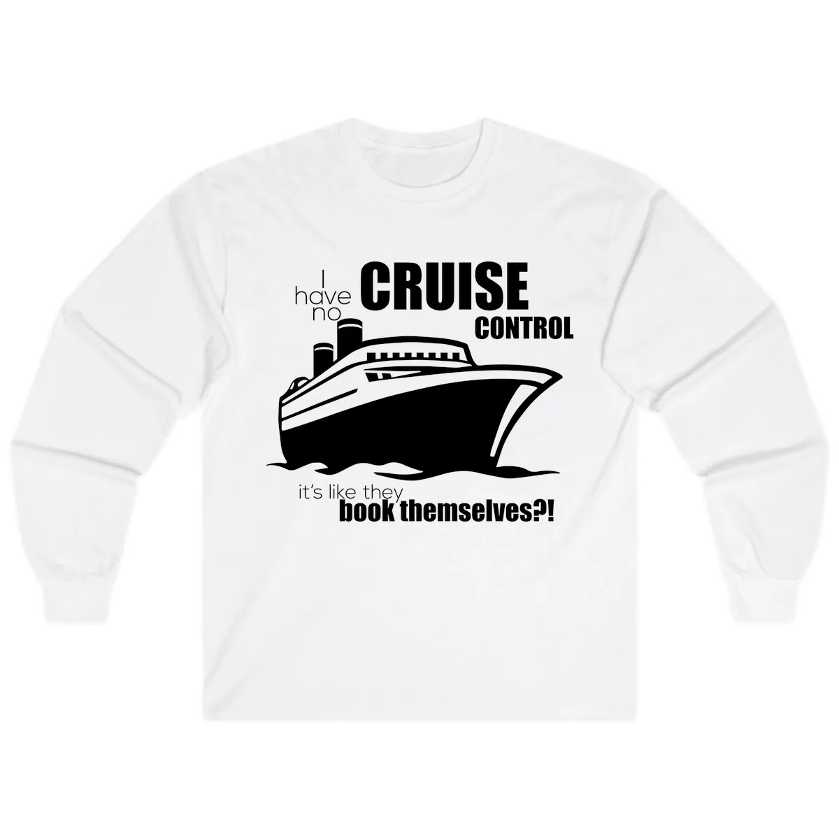 No Cruise Control Long Sleeve in White