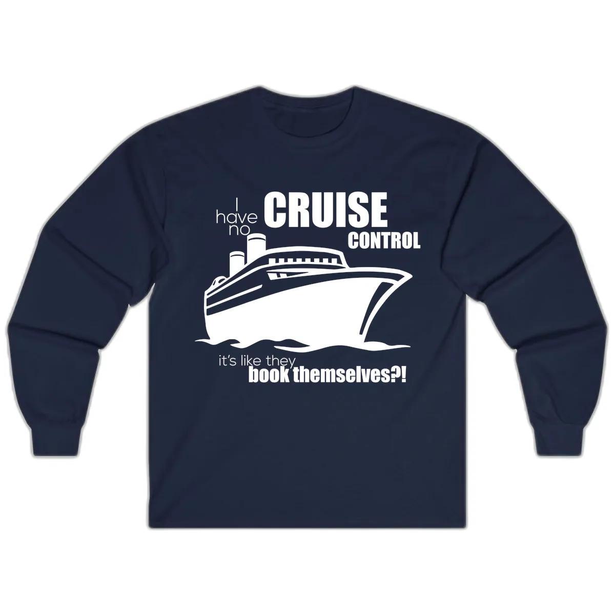 No Cruise Control Long Sleeve in Navy