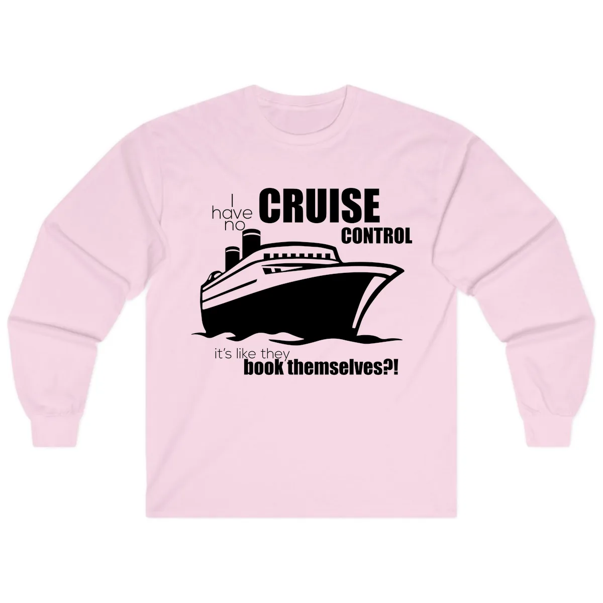 No Cruise Control Long Sleeve in Light Pink