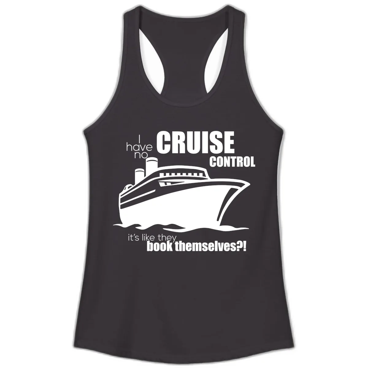No Cruise Control Ladies Tank in Black