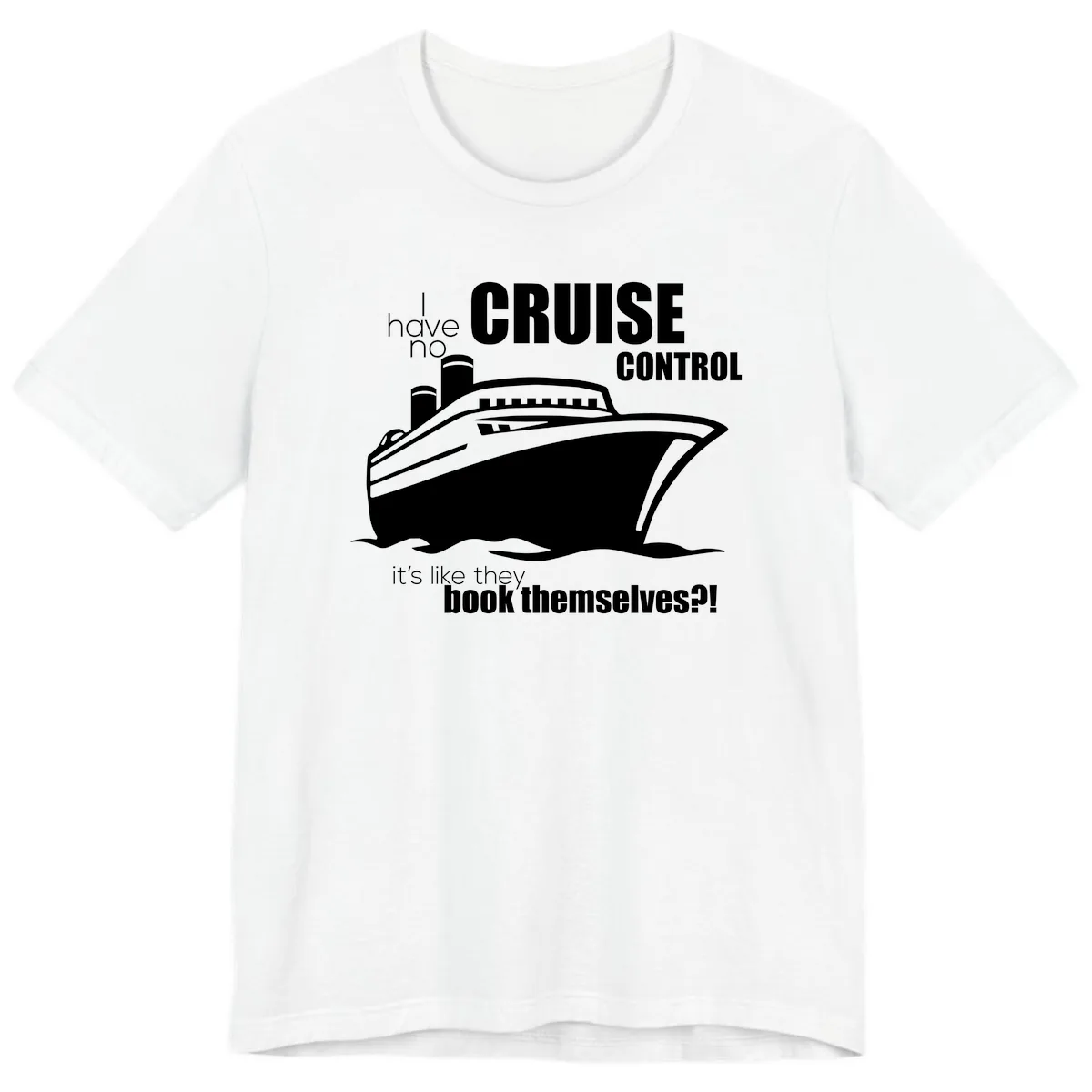 No Cruise Control Premium T-Shirt in White