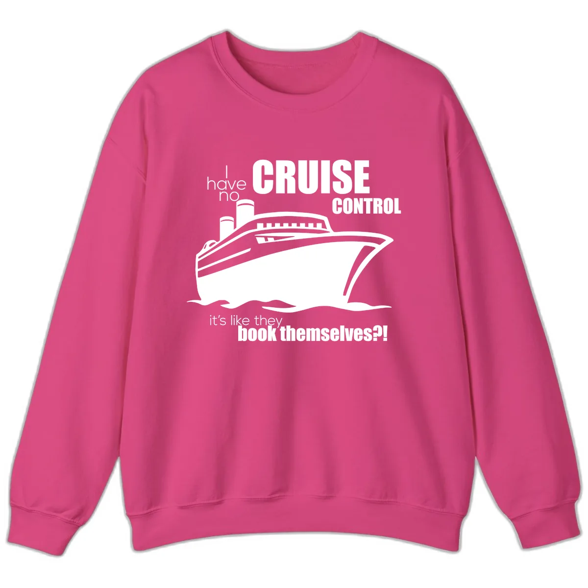 No Cruise Control Sweatshirt in Heliconia