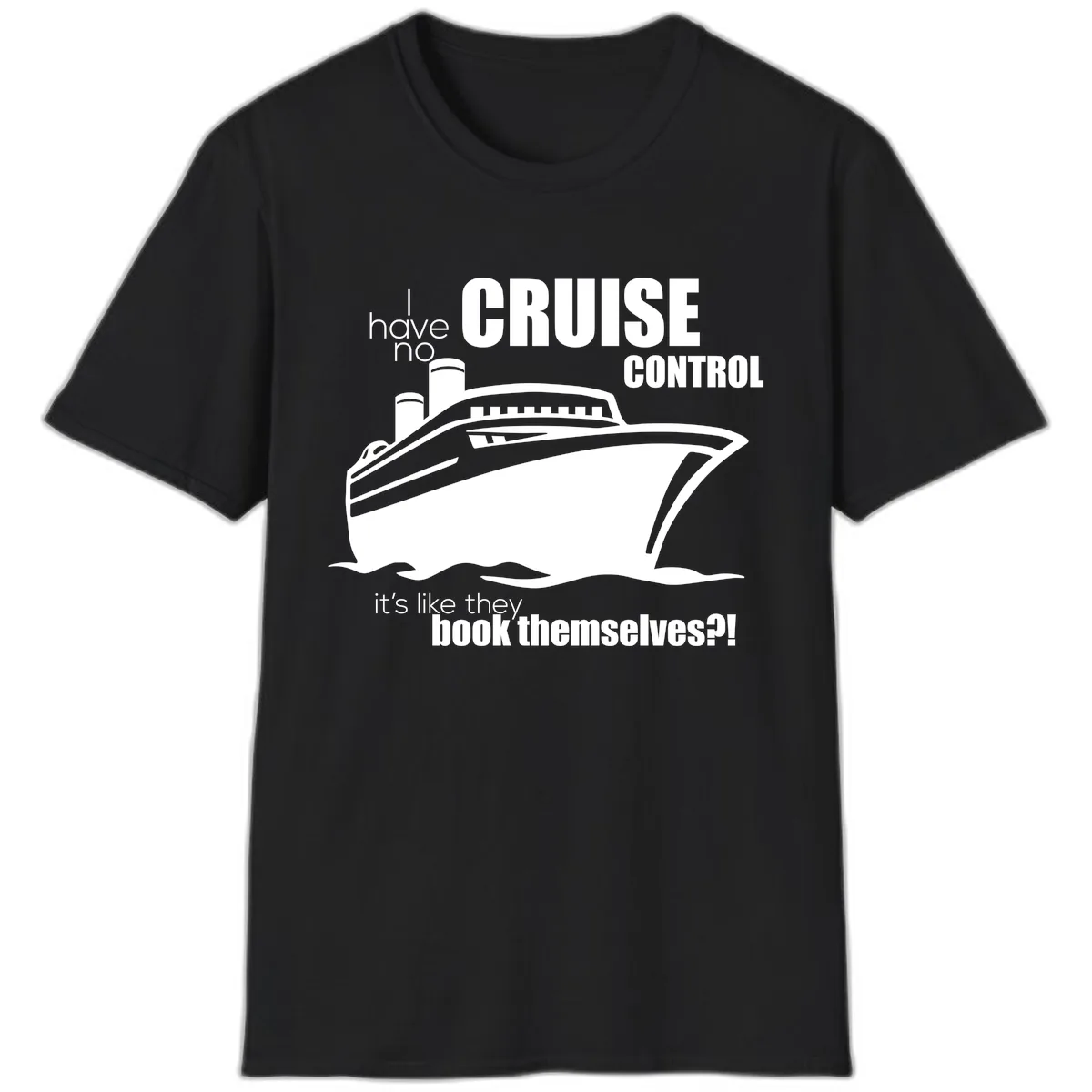 No Cruise Control T-Shirt in Black