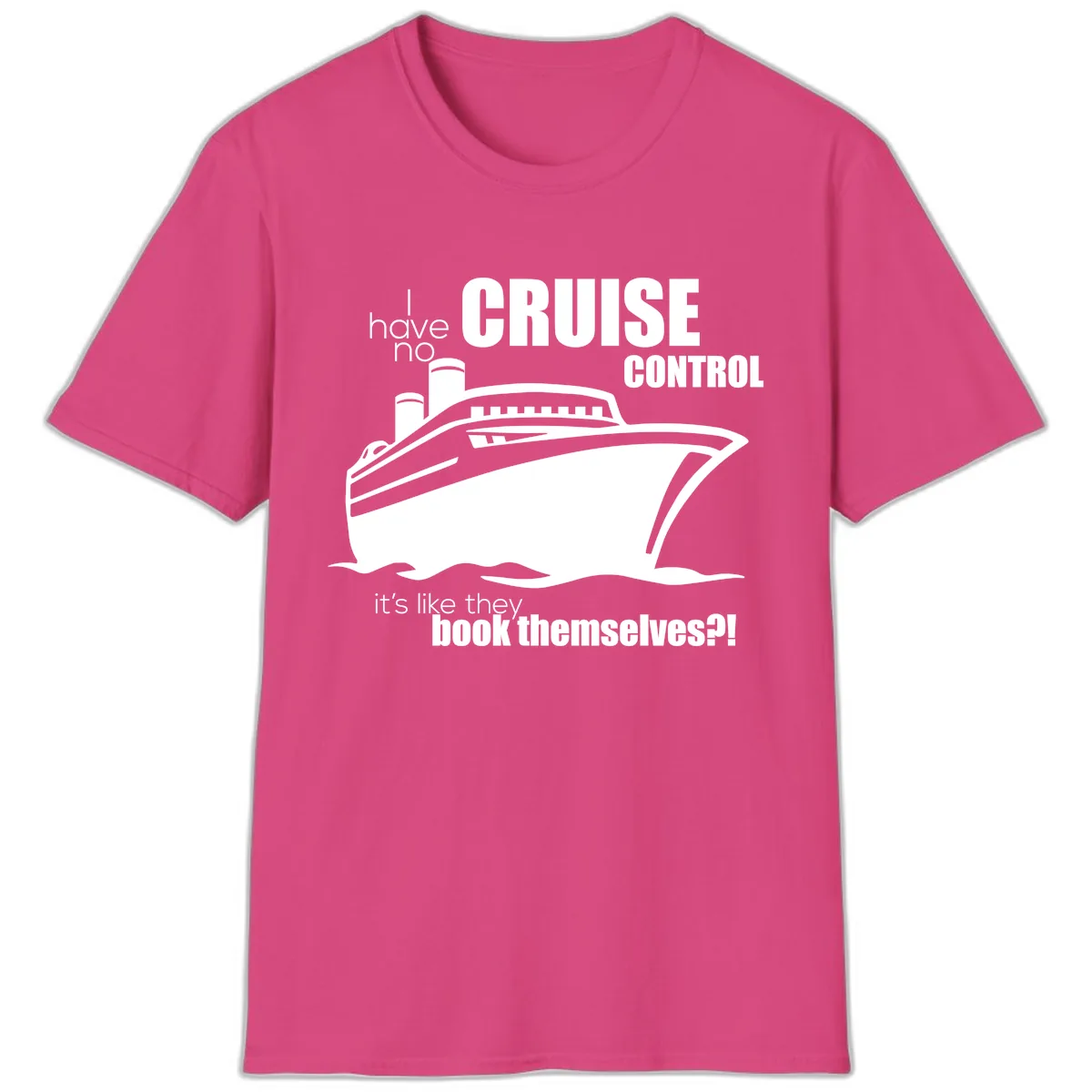 No Cruise Control T-Shirt in Heliconia