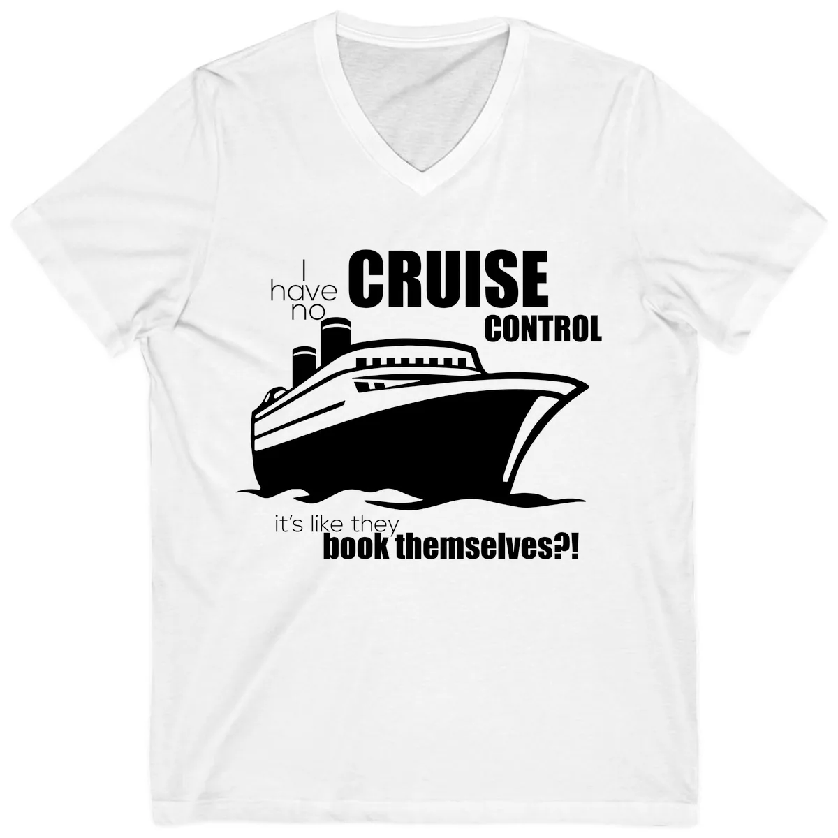 No Cruise Control V-Neck in White