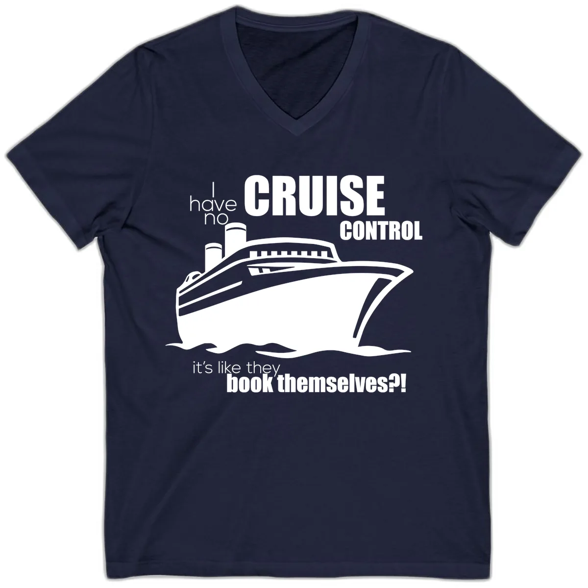 No Cruise Control V-Neck in Navy