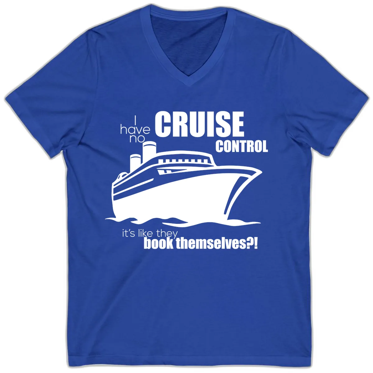 No Cruise Control V-Neck in True Royal