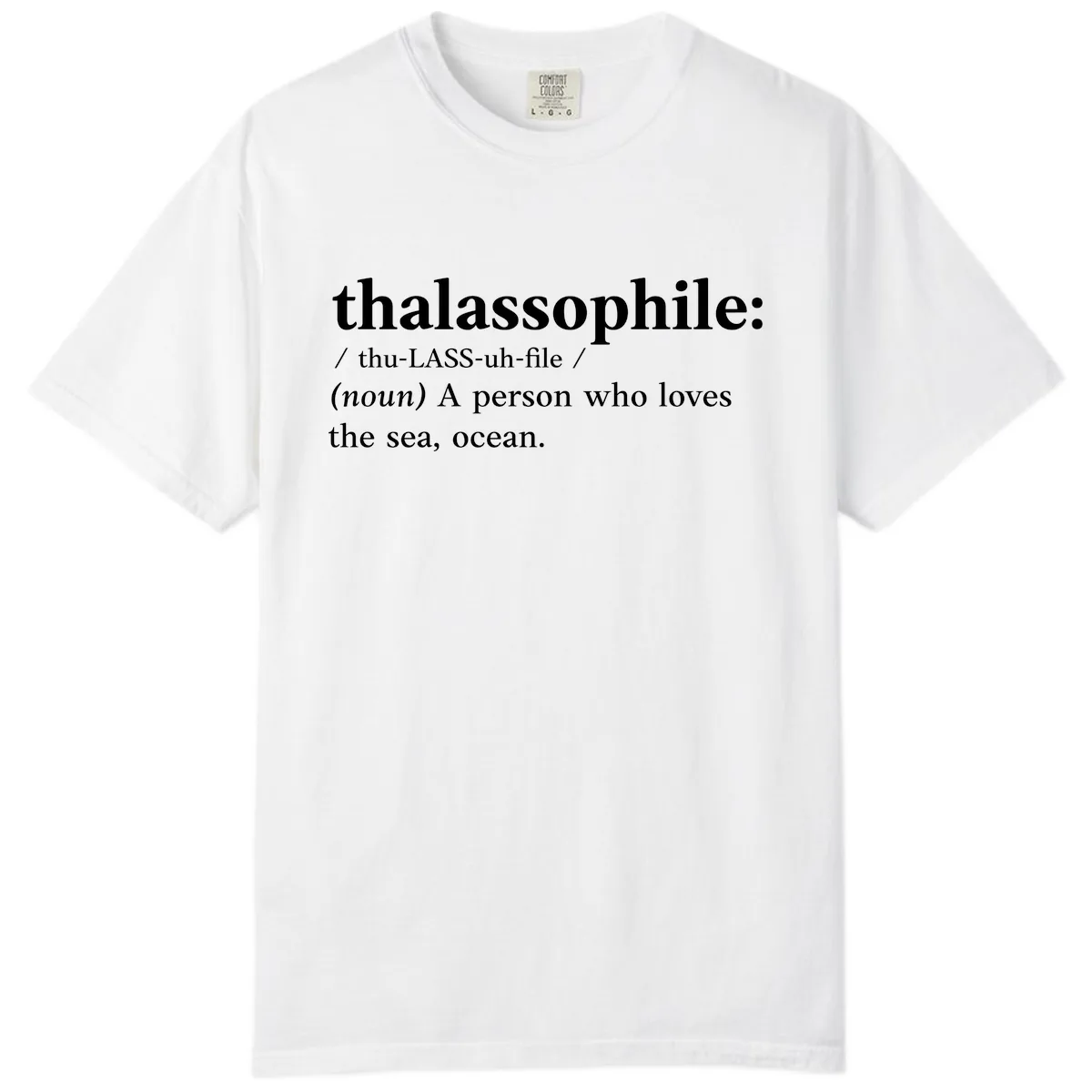 Thalassophile Ocean Lover Comfort Color in White