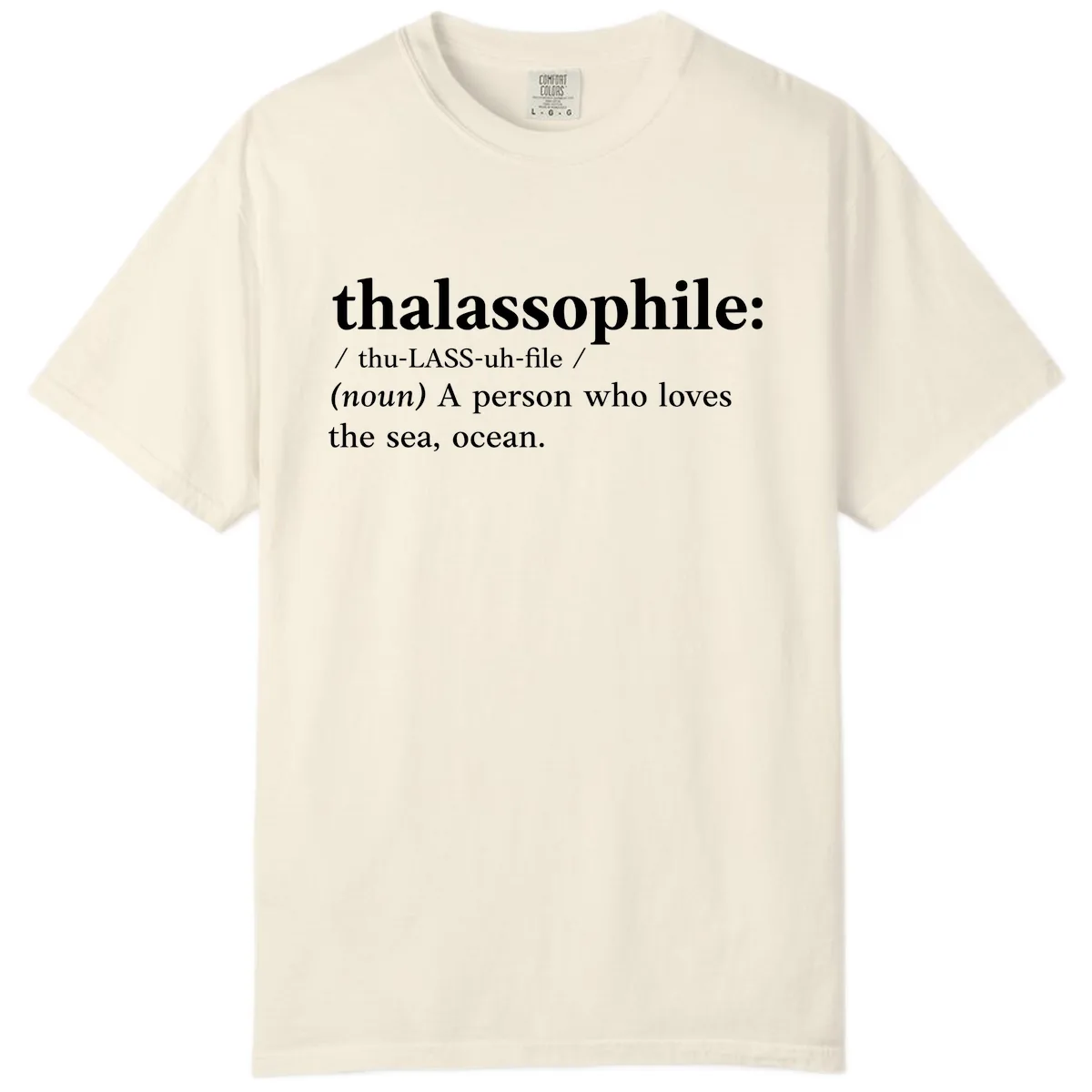 Thalassophile Ocean Lover Comfort Color in Ivory
