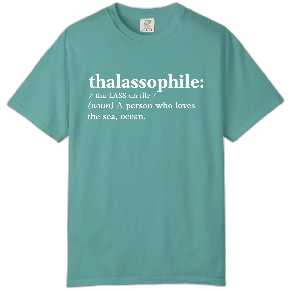 Thalassophile Ocean Lover Comfort Color in Seafoam