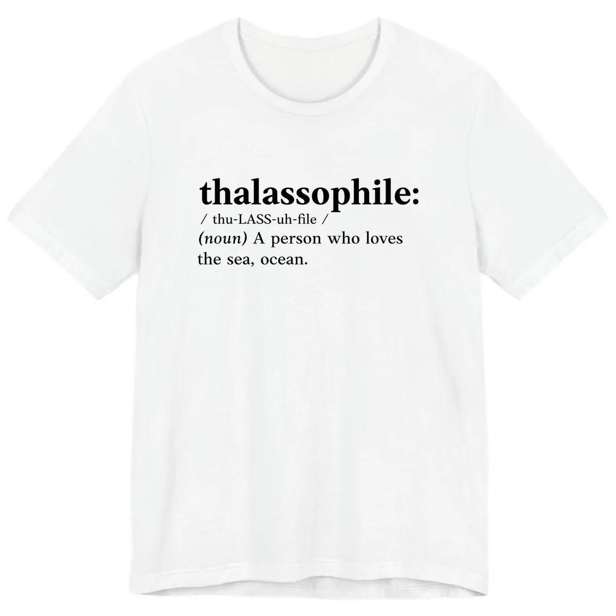 Thalassophile Ocean Lover Premium T-Shirt in White