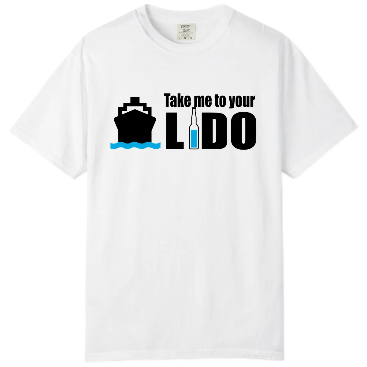 Take Me To Your Lido Comfort Color in White