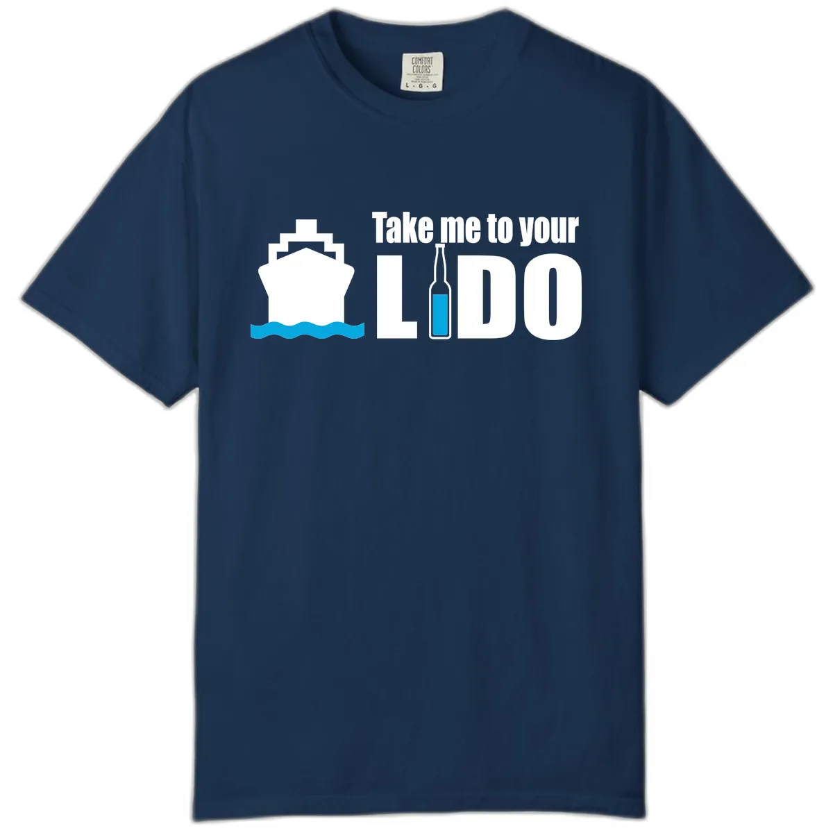 Take Me To Your Lido Comfort Color in Navy