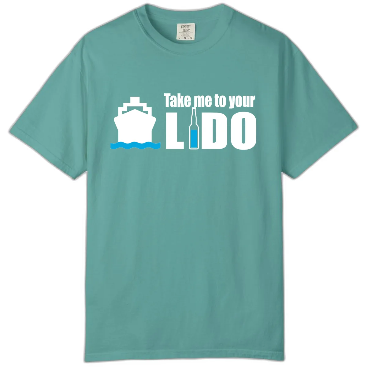 Take Me To Your Lido Comfort Color in Seafoam