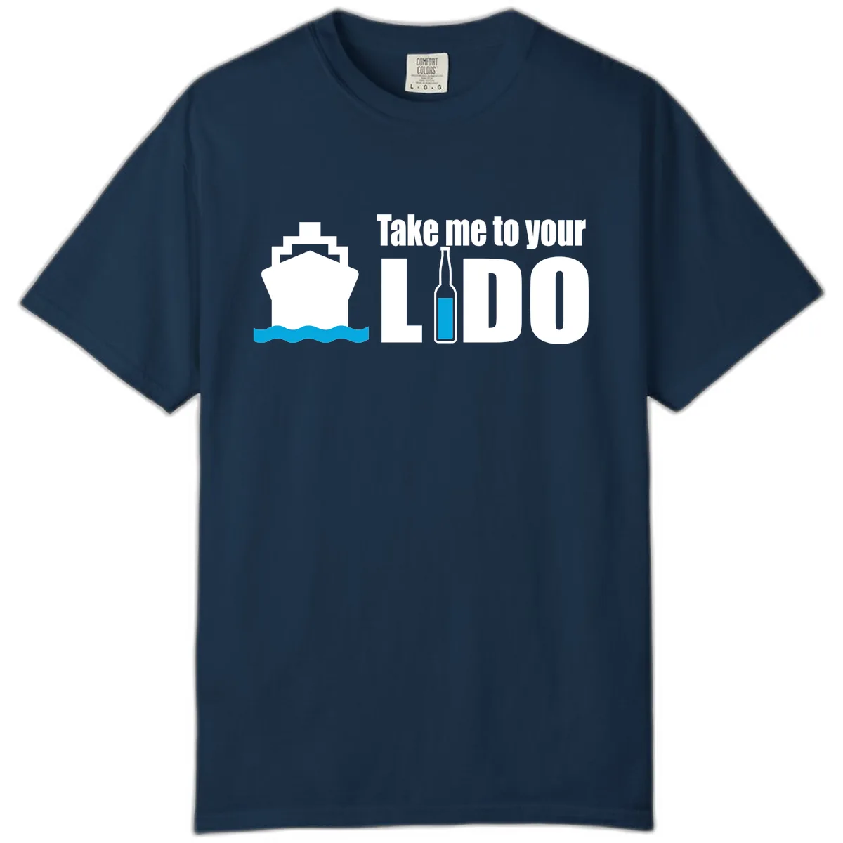 Take Me To Your Lido Comfort Color in True Navy