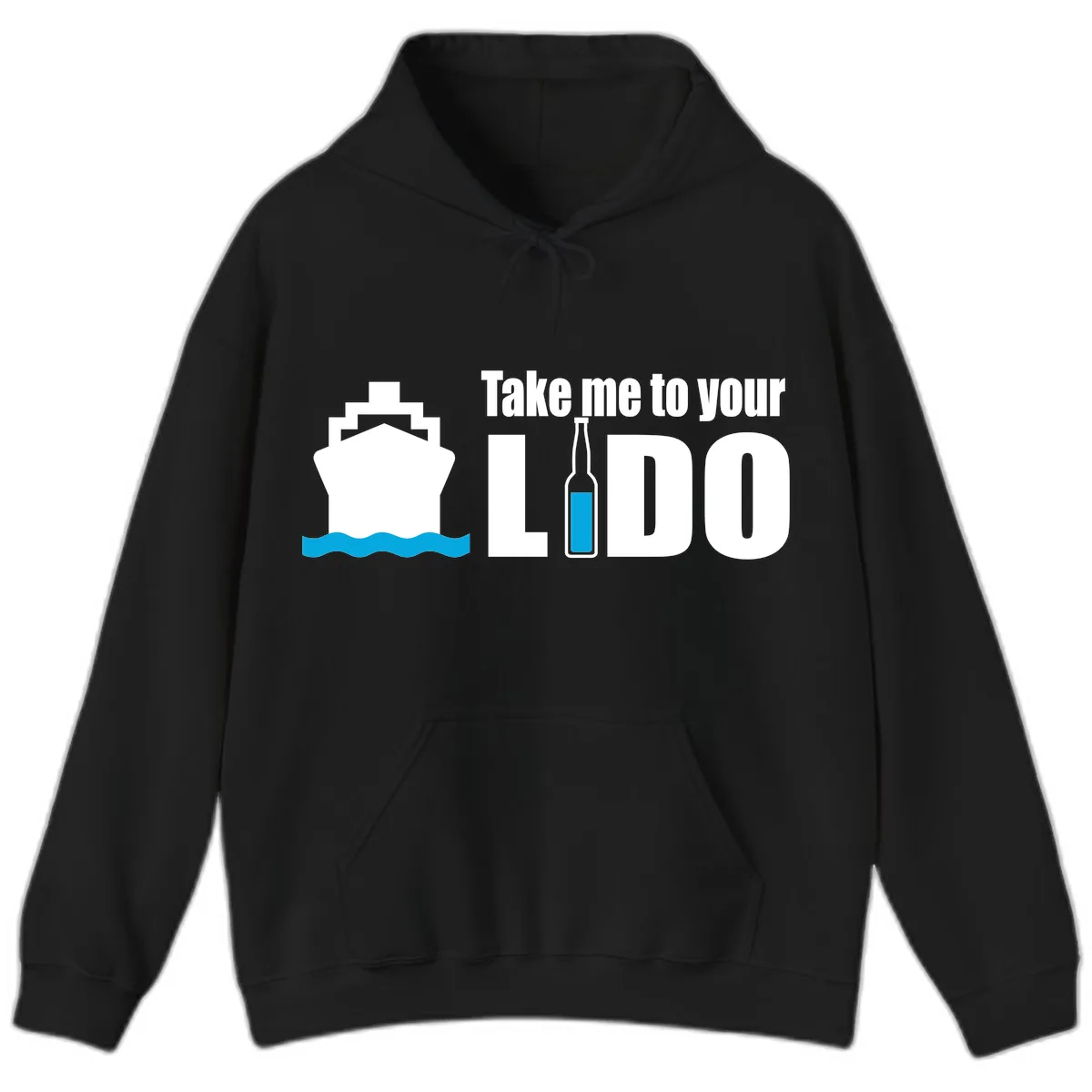 Take Me To Your Lido Hoodie in Black