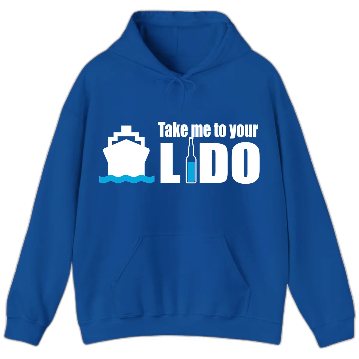 Take Me To Your Lido Hoodie in Royal