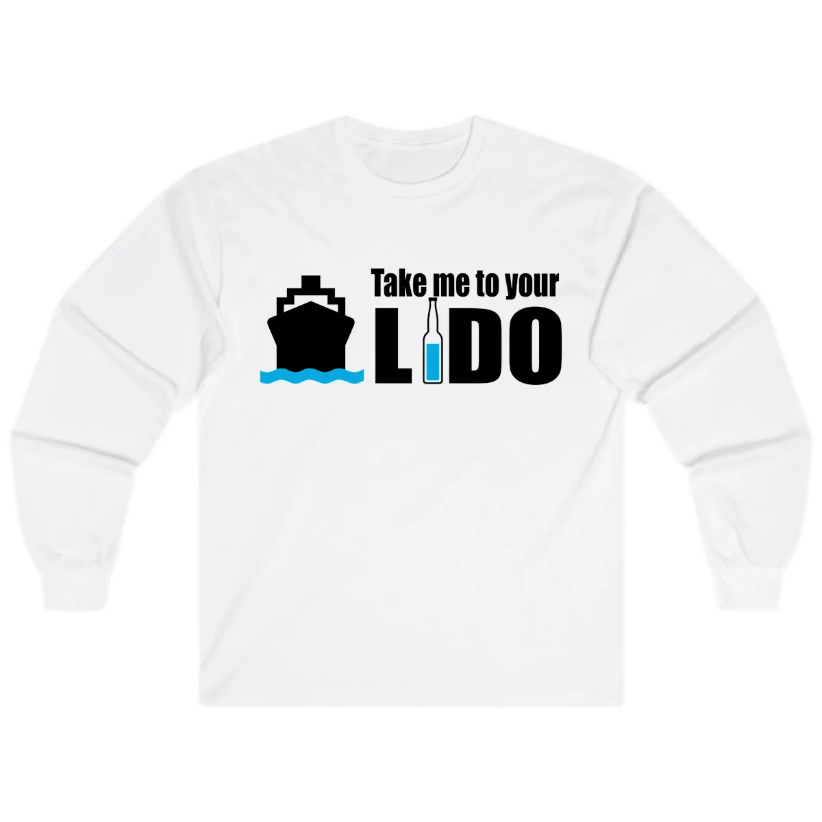 Take Me To Your Lido Long Sleeve in White