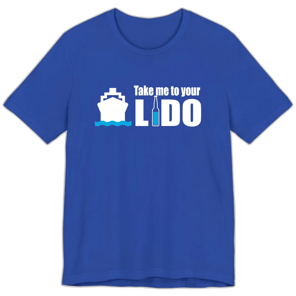 Take Me To Your Lido Premium T-Shirt in True Royal