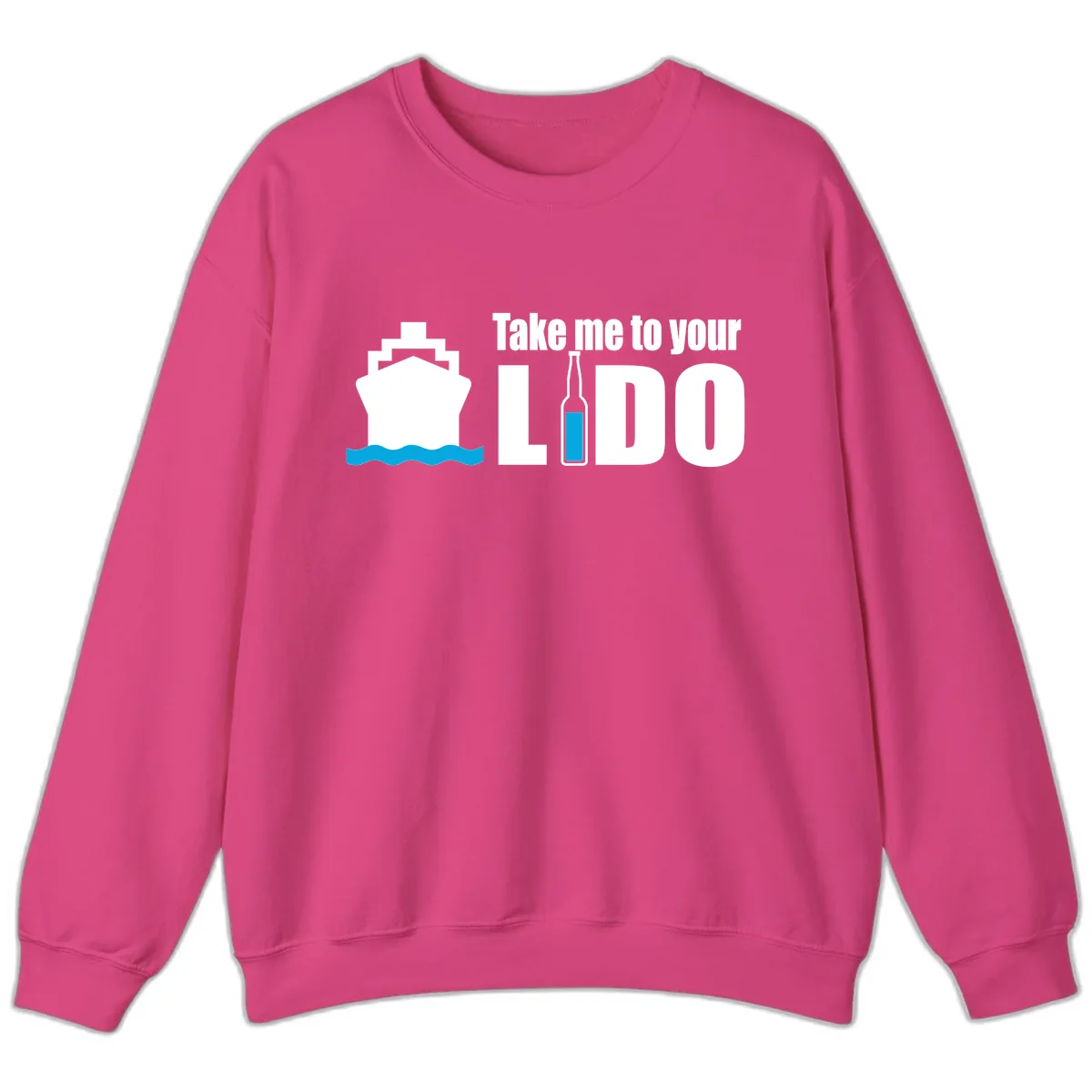 Take Me To Your Lido Sweatshirt in Heliconia