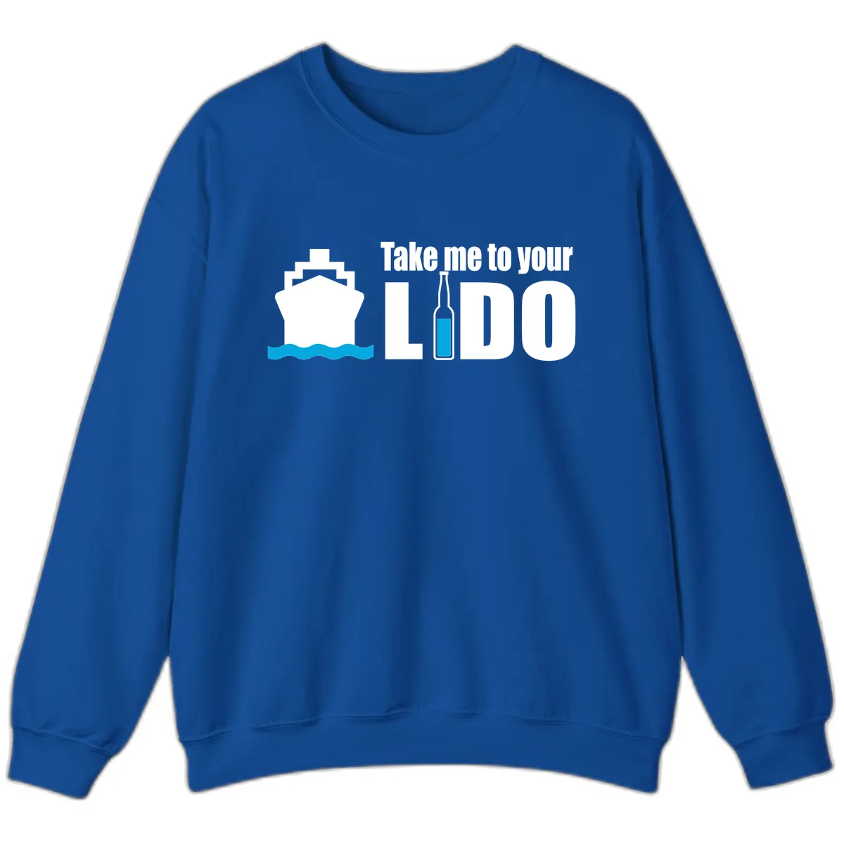 Take Me To Your Lido Sweatshirt in Royal