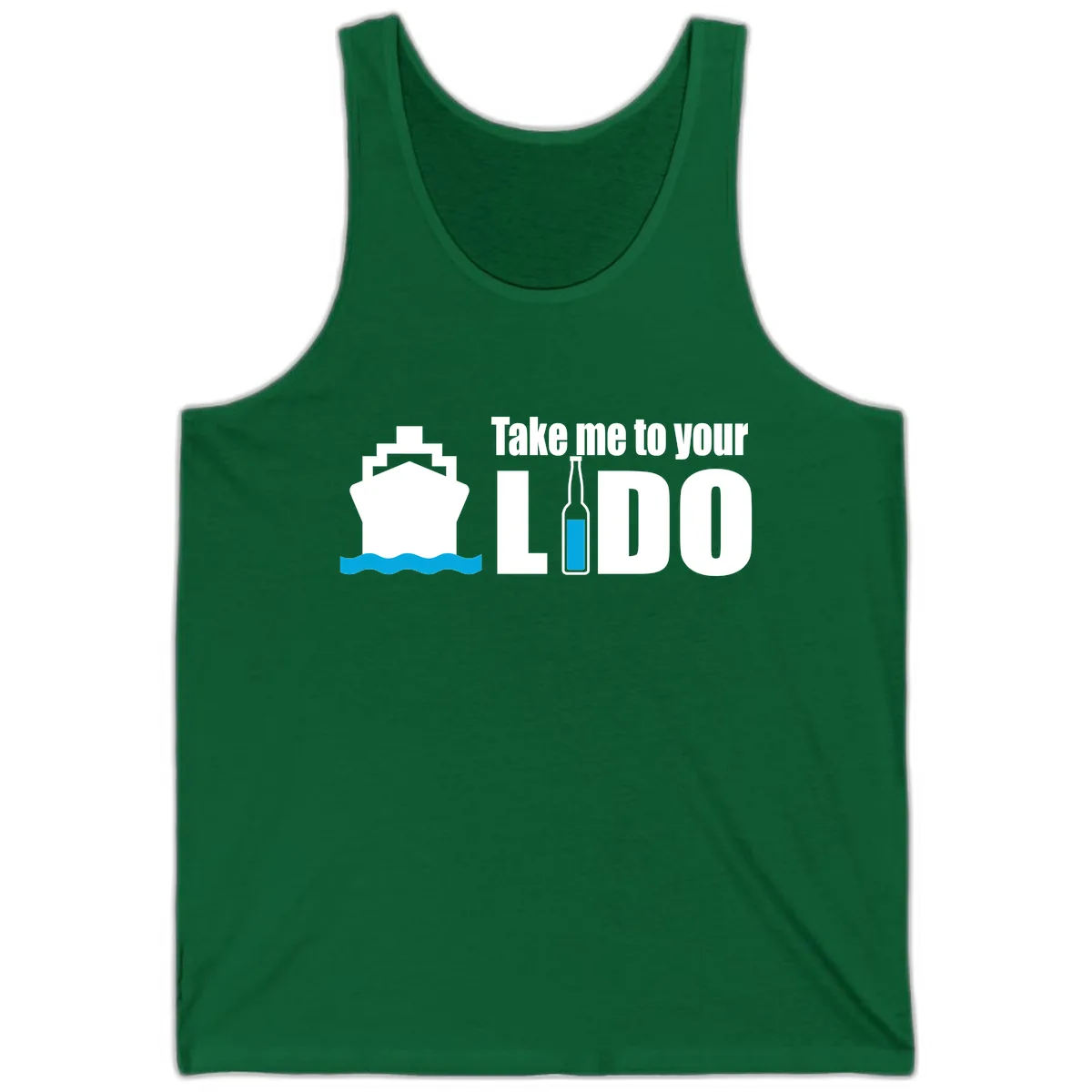 Take Me To Your Lido Tank in Kelly