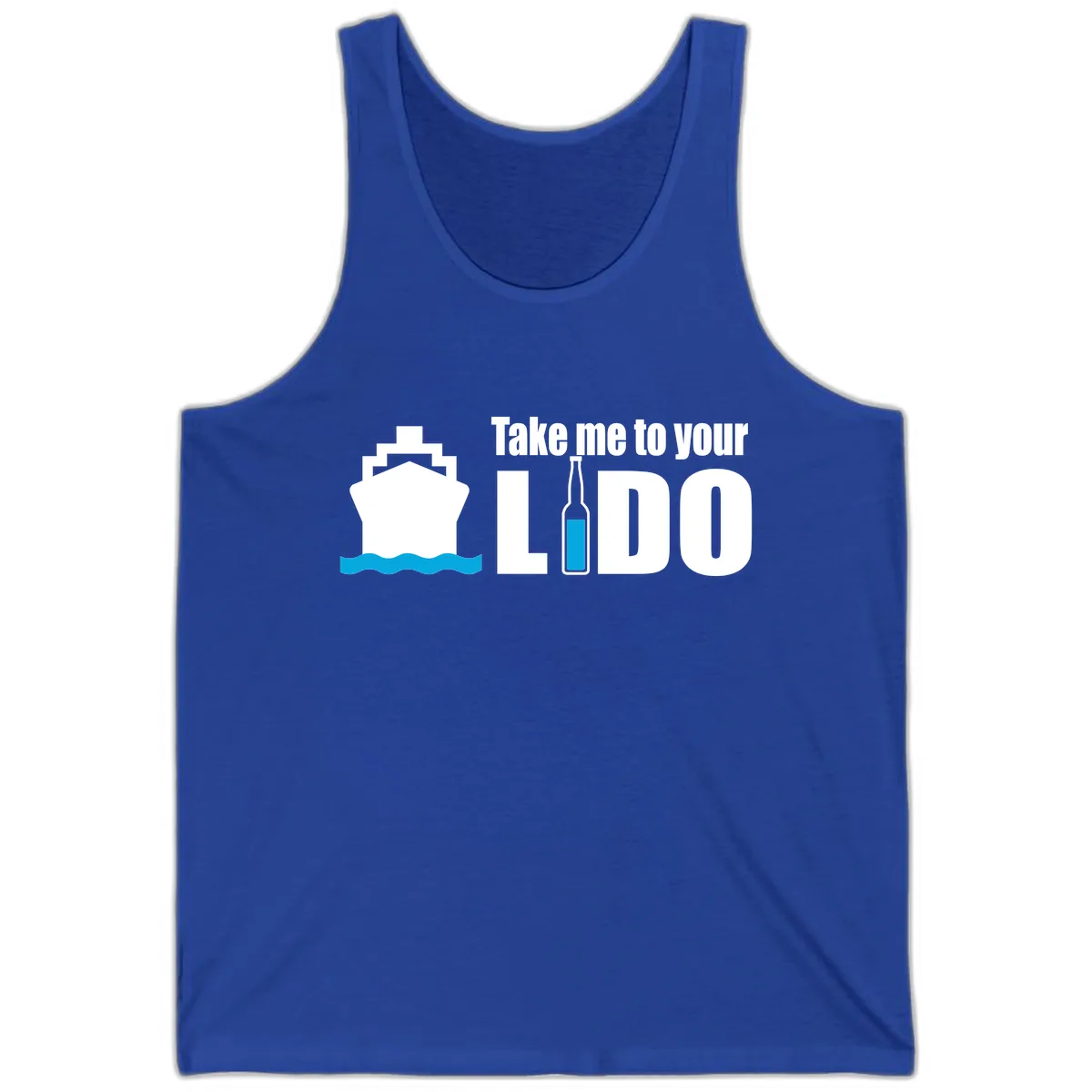 Take Me To Your Lido Tank in True Royal