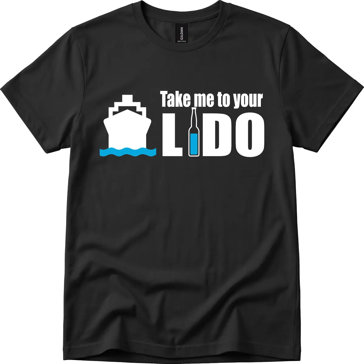 Take Me To Your Lido T-Shirt in Black