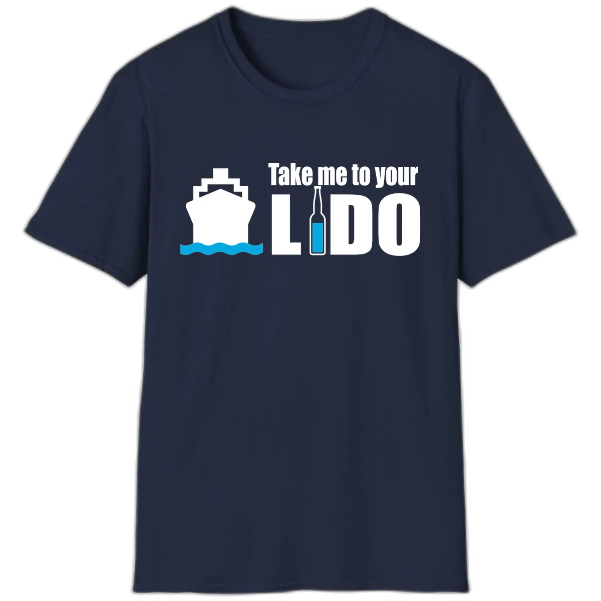 Take Me To Your Lido T-Shirt in Navy