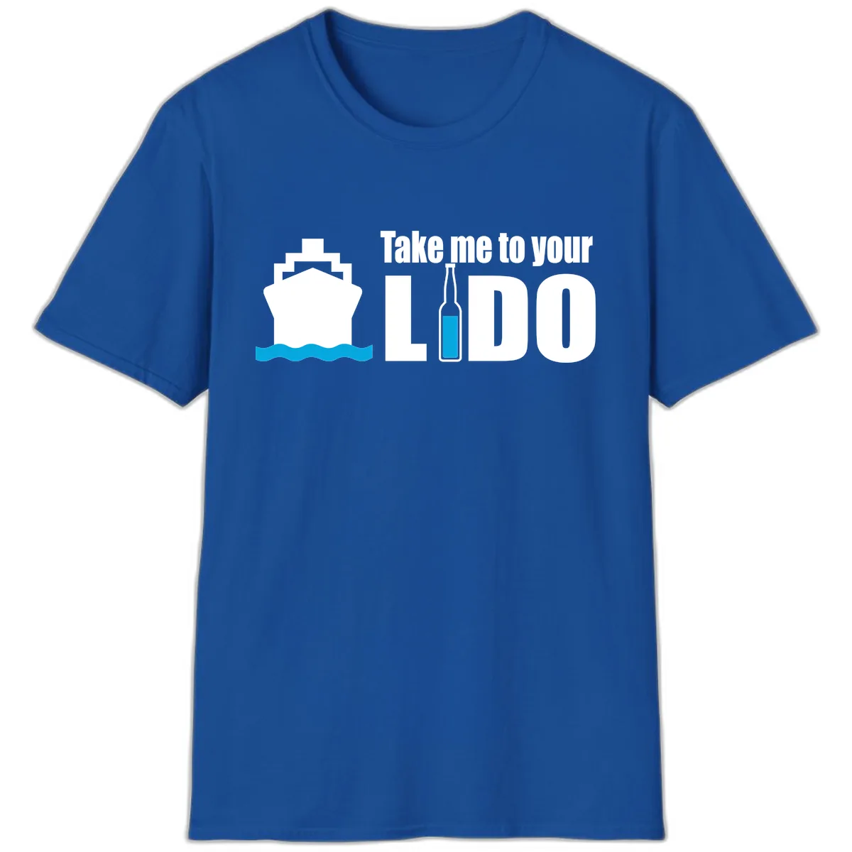 Take Me To Your Lido T-Shirt in Royal