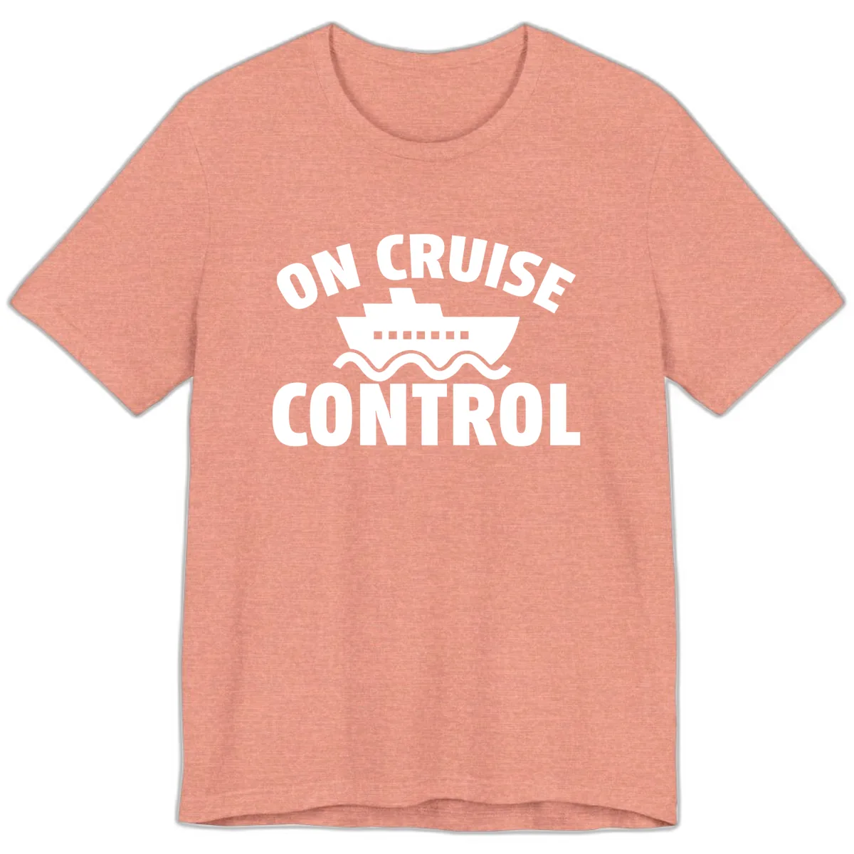 On Cruise Control Premium T-Shirt in Heather Sunset