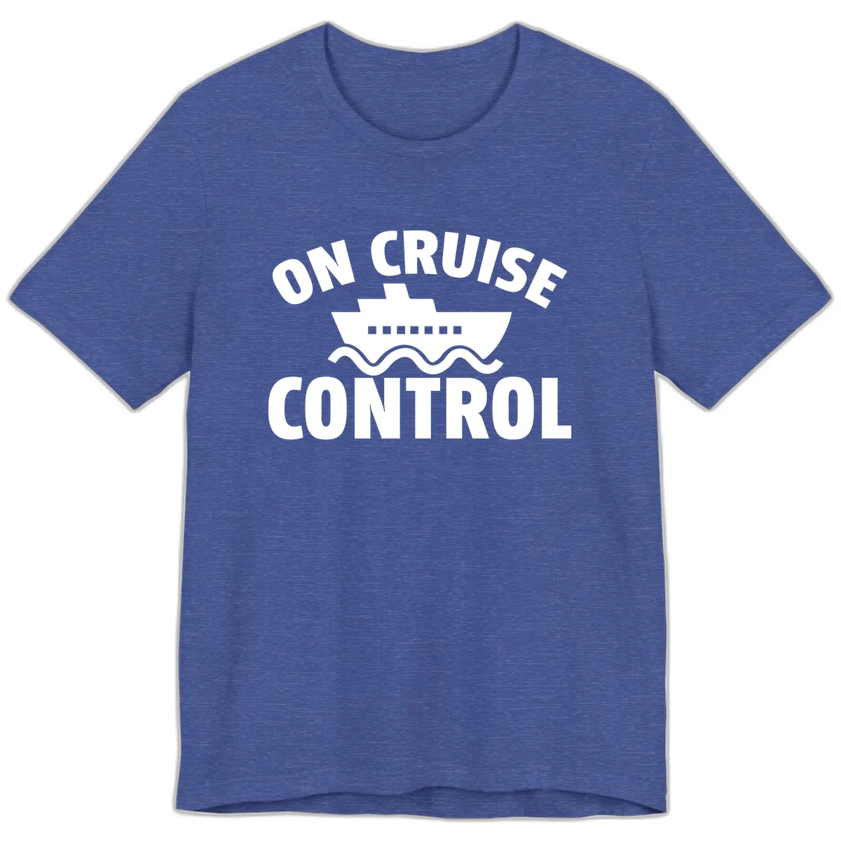 On Cruise Control Premium T-Shirt in Heather True Royal