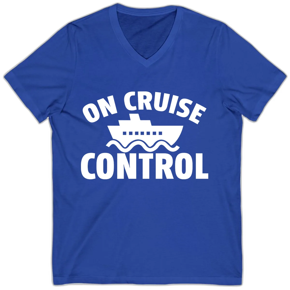 On Cruise Control V-Neck in True Royal