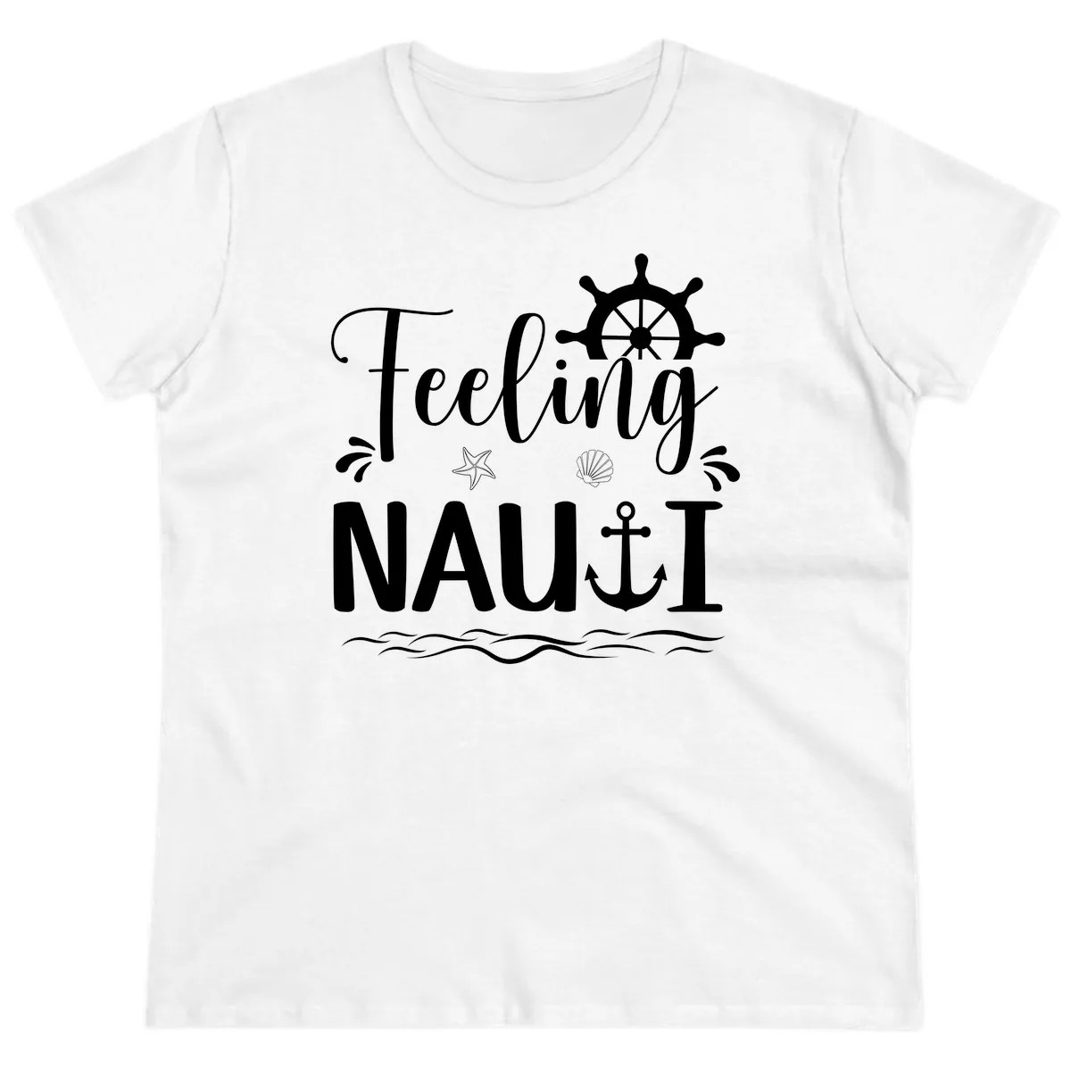 Feeling Nauti Ladies Tee in White