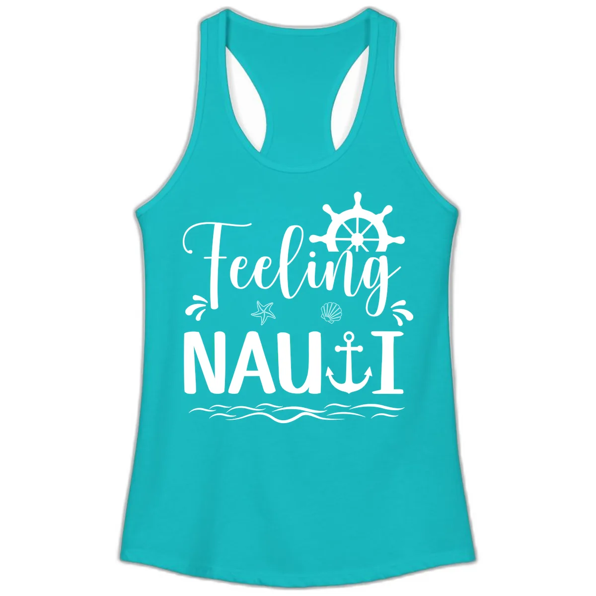 Feeling Nauti Ladies Tank in Tahiti Blue