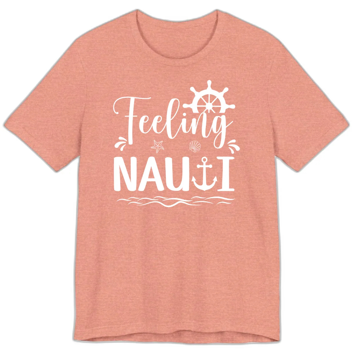 Feeling Nauti Premium T-Shirt in Heather Sunset