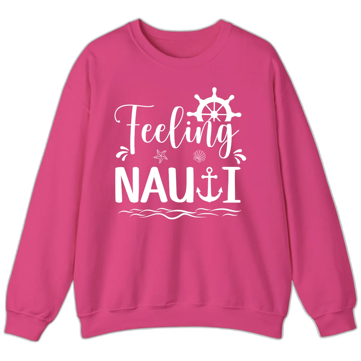 Feeling Nauti Sweatshirt in Heliconia