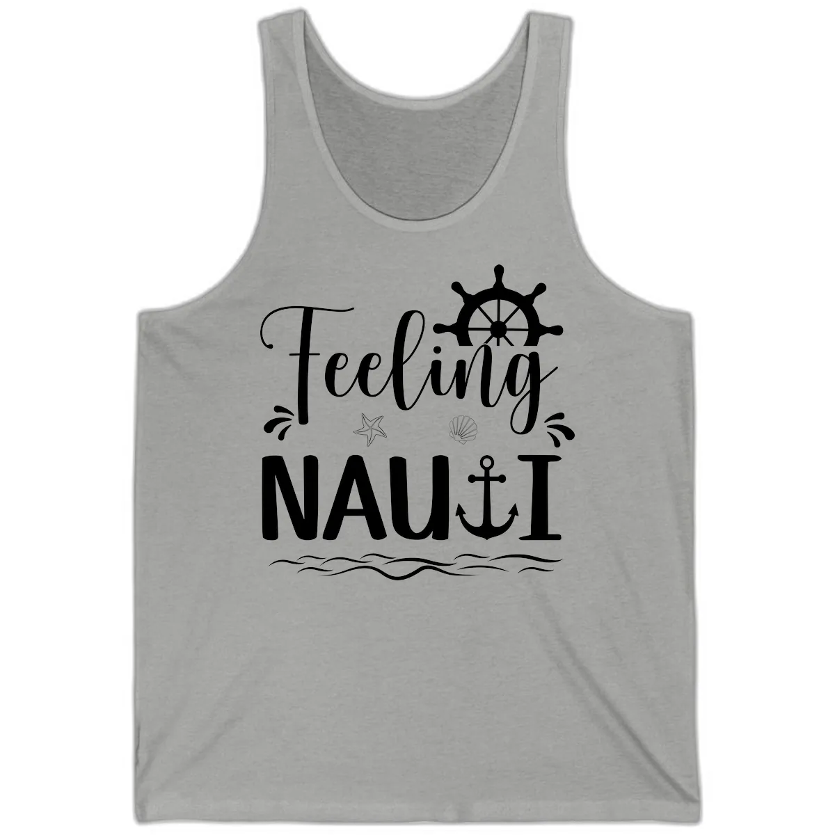 Feeling Nauti Tank in Athletic Heather