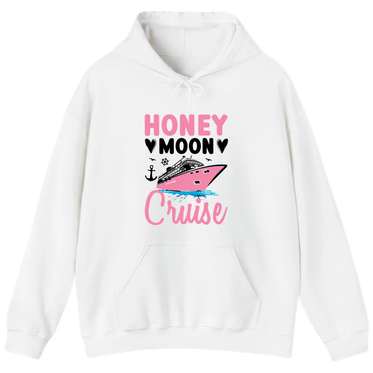 Honeymoon Cruise Hoodie in White