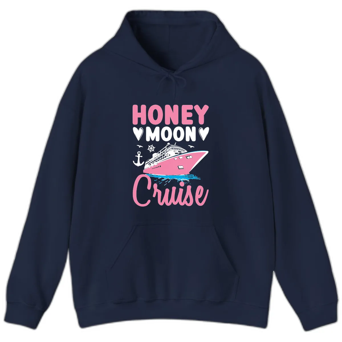 Honeymoon Cruise Hoodie in Navy