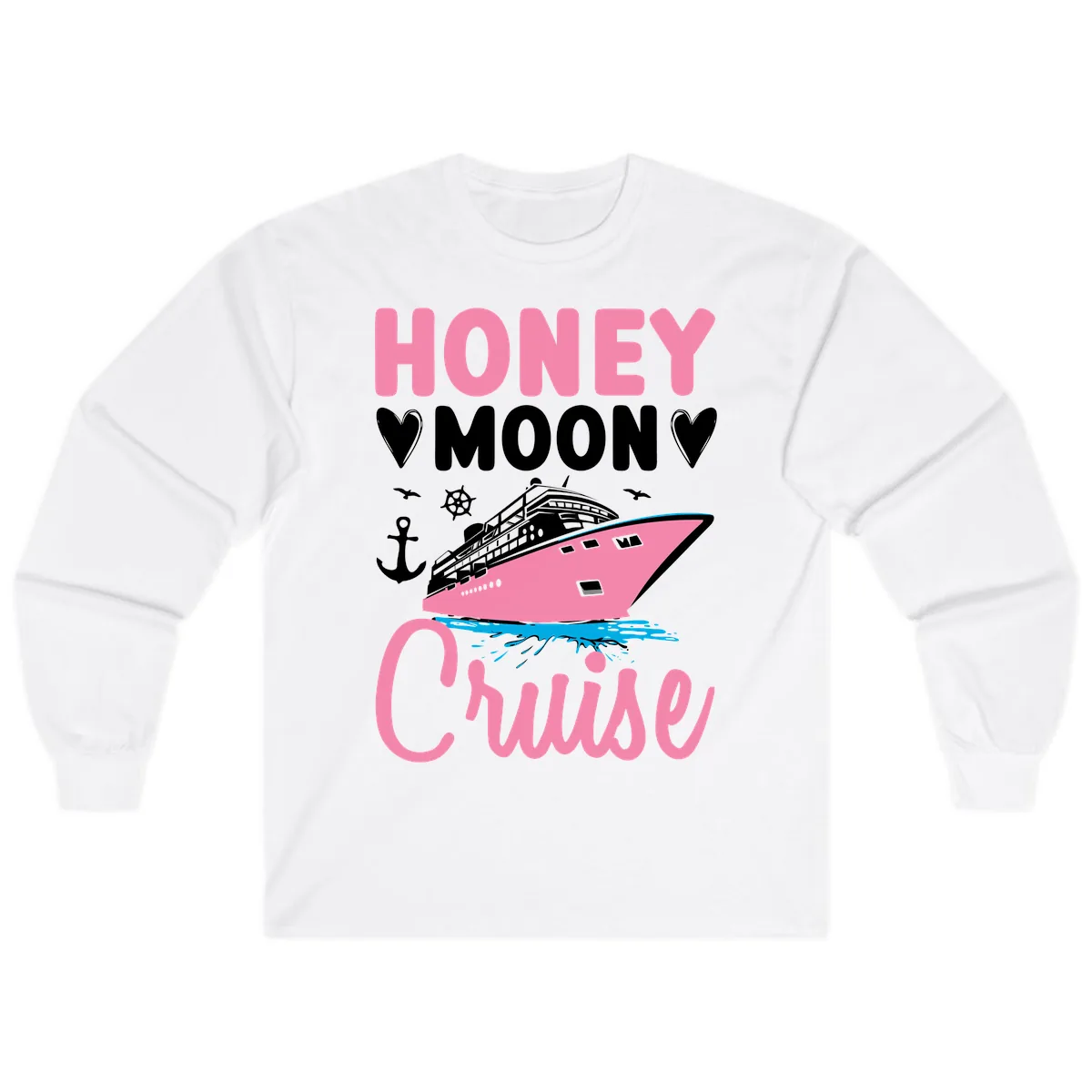 Honeymoon Cruise Long Sleeve in White