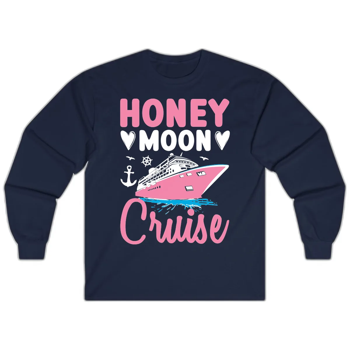 Honeymoon Cruise Long Sleeve in Navy