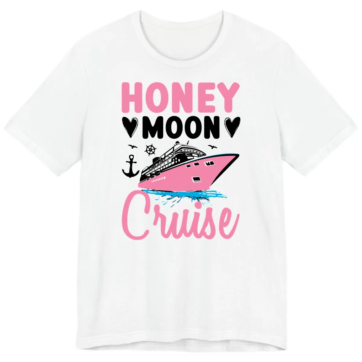 Honeymoon Cruise Premium T-Shirt in White