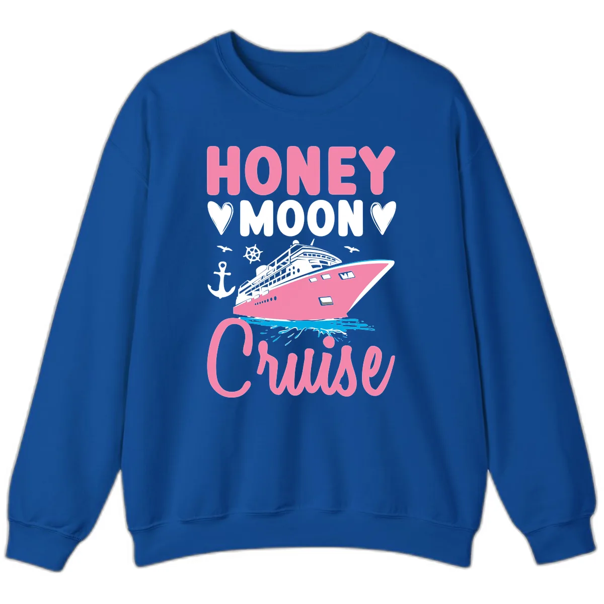 Honeymoon Cruise Sweatshirt in Royal