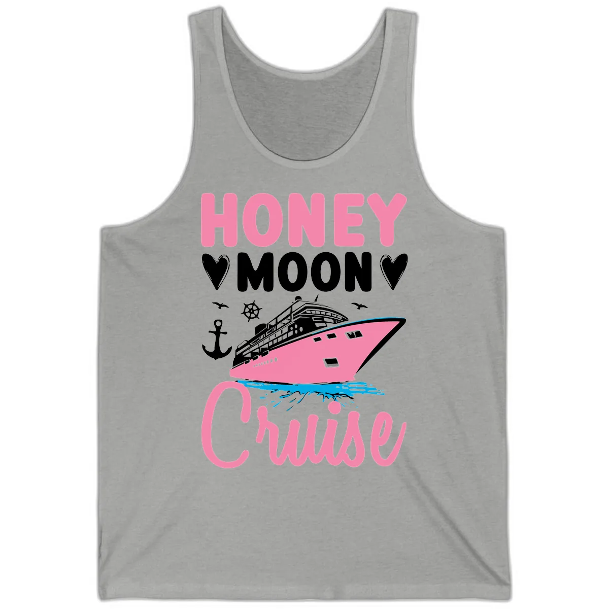 Honeymoon Cruise Tank in Athletic Heather