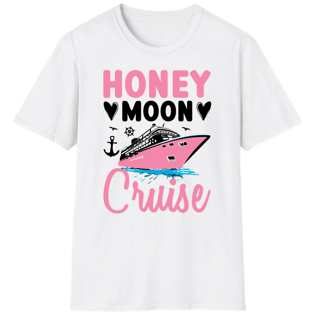 Honeymoon Cruise T-Shirt in White