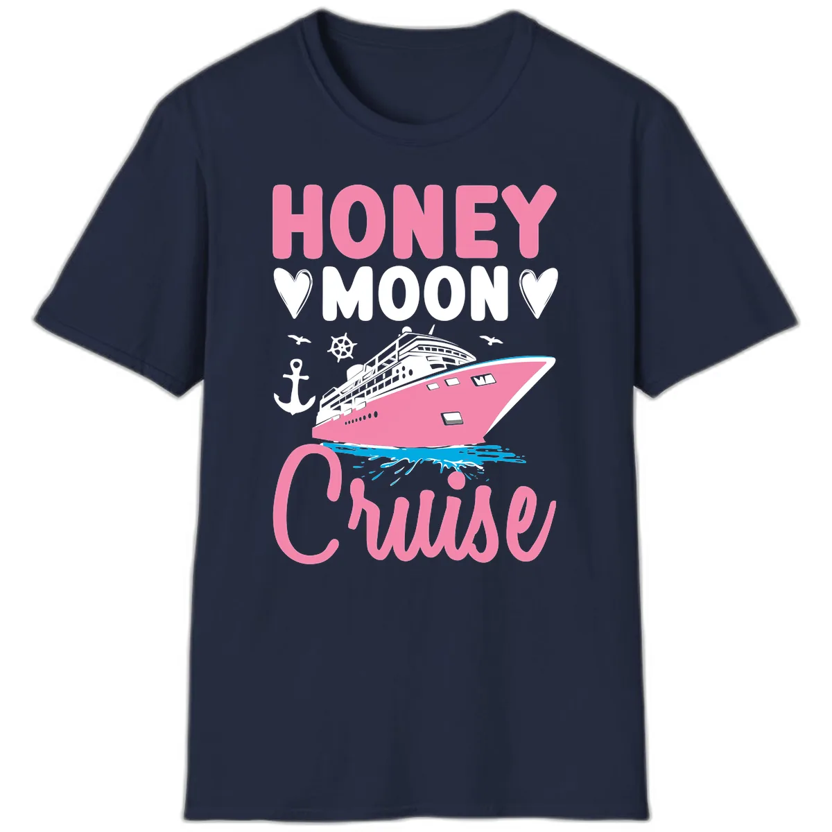 Honeymoon Cruise T-Shirt in Navy