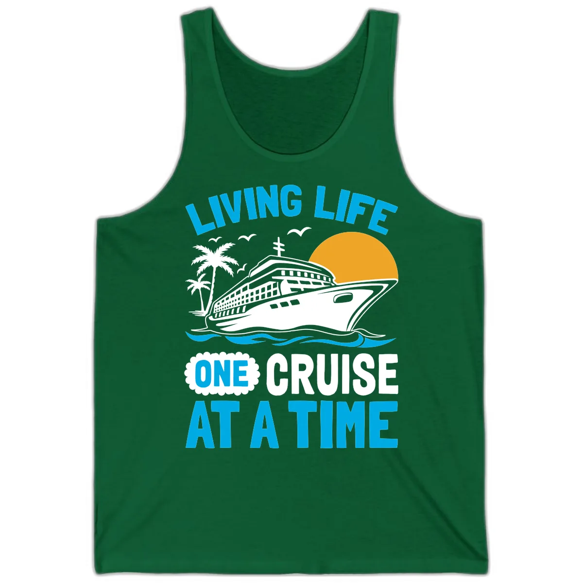 Living Life One Cruise At A Time Tank in Kelly