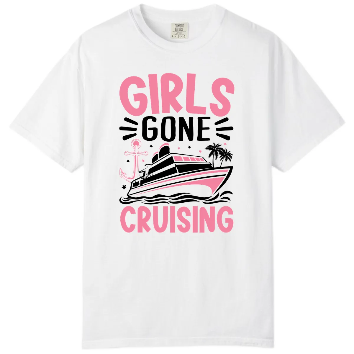 Girls Gone Cruising Comfort Color in White