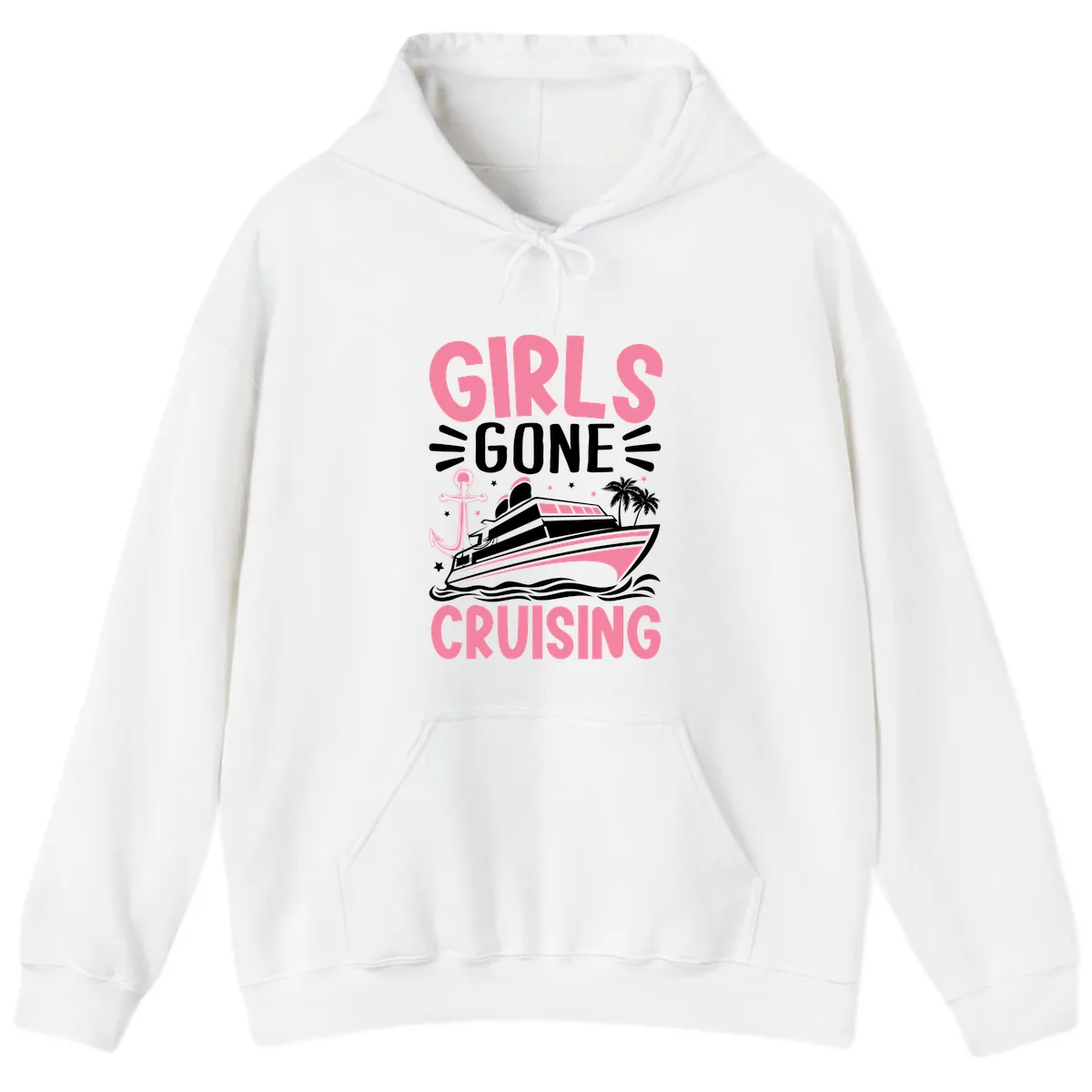 Girls Gone Cruising Hoodie in White